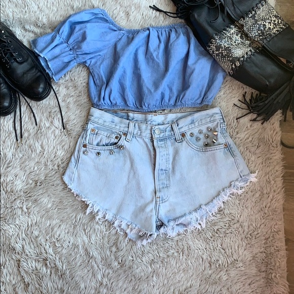 Levi’s 501 embellished shorts - Picture 3 of 8